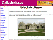 Tablet Screenshot of dallasindia.us